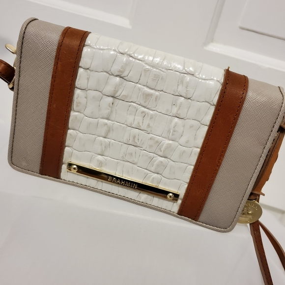 Brahmin DUXBURY Leather Crossbody/Clutch/Wallet, Classic Versatile - Picture 2 of 9